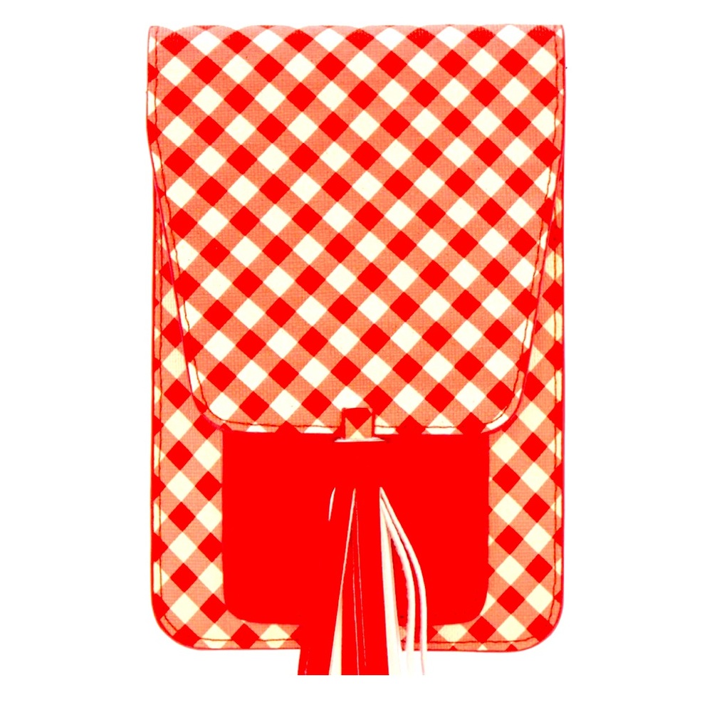 NEW K.Carroll Harper crossbody bag in red gingham